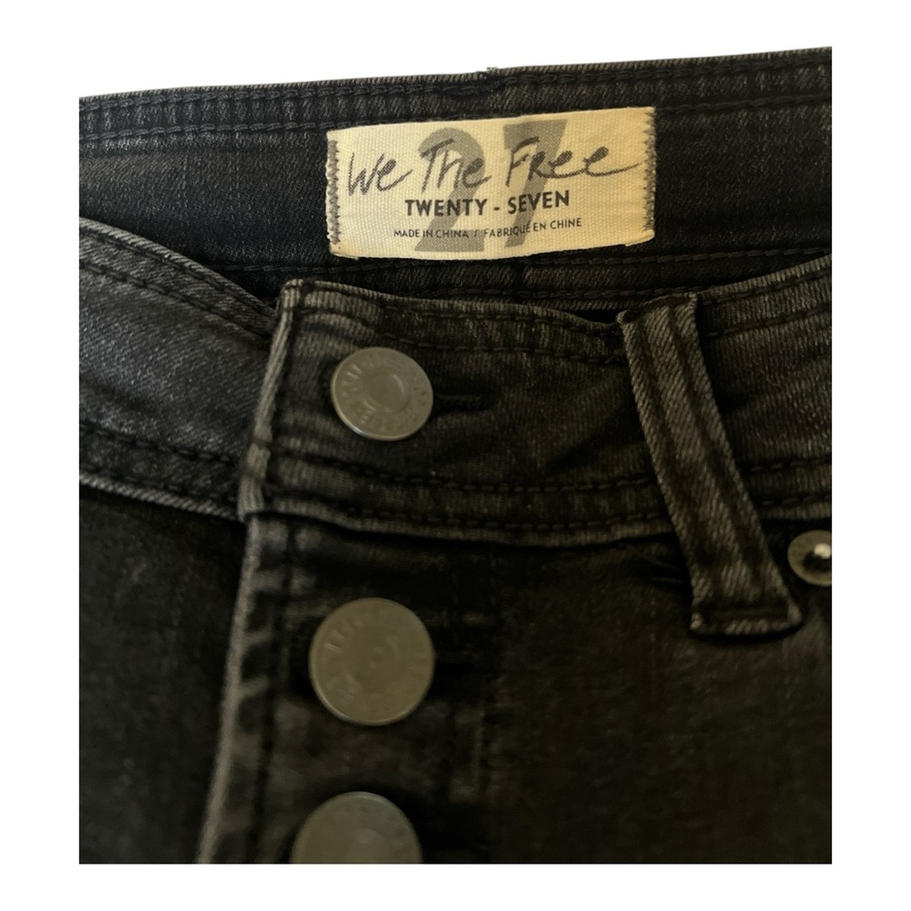 We The Free Faded Black High Waisted Flare Jeans Sz 27 - Picture 3 of 4